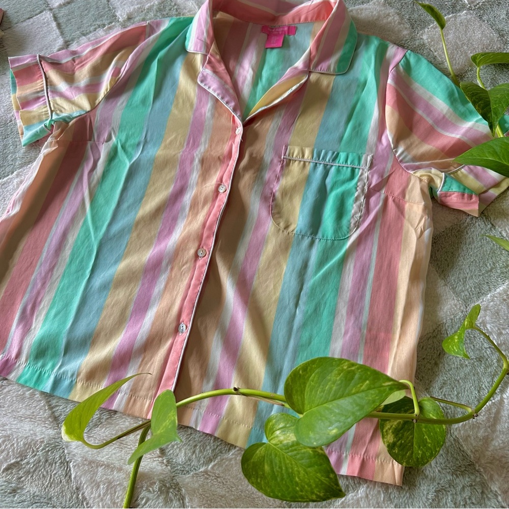 🌸Striped Pastel Pajama Set - Picture 6 of 11